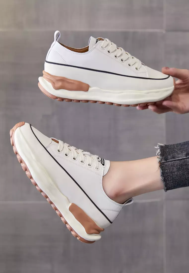 Color Matching Leather Sneakers RX2526