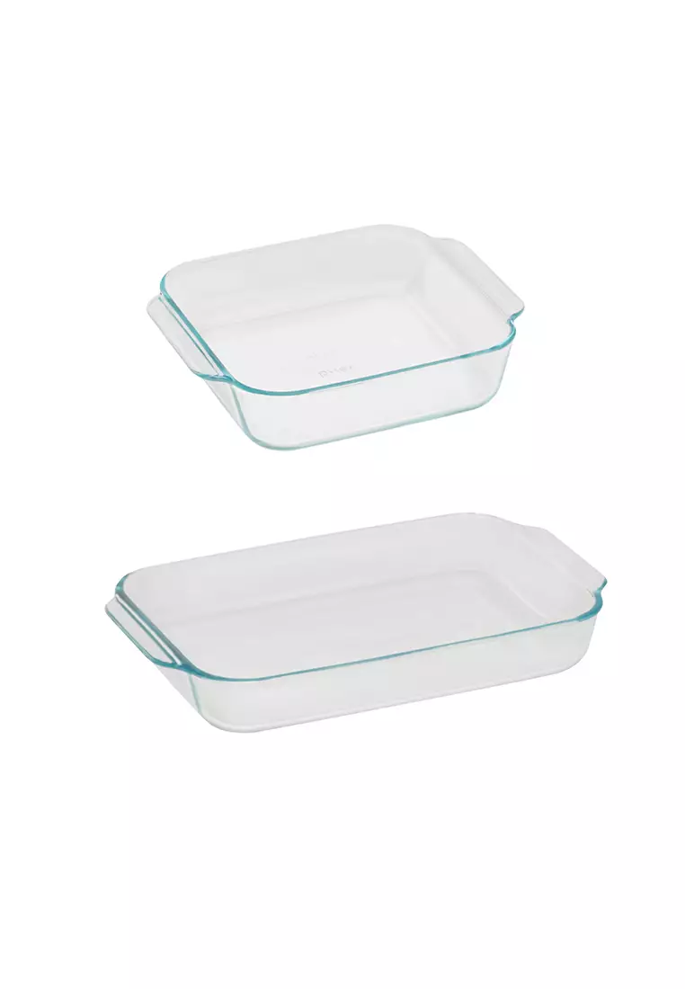 Pyrex Baking Dish, Deep Glass, 2.6 qt, with Lid