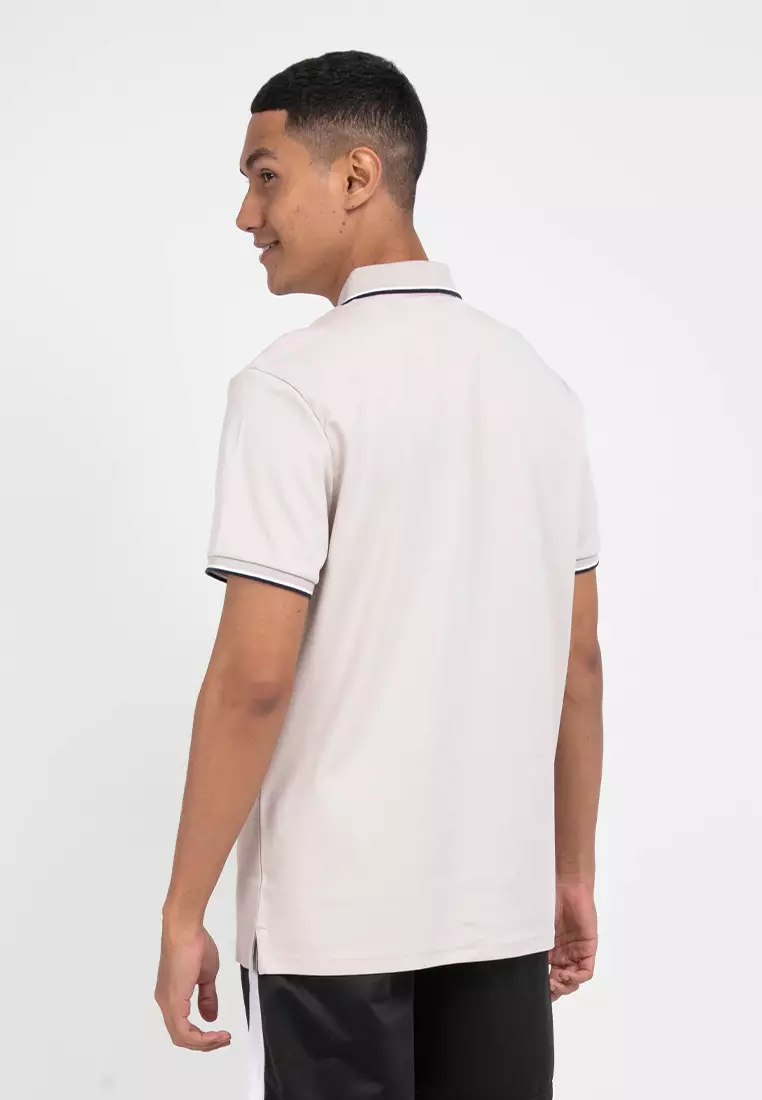 Forest Premium Weight Cotton Polo Tee 220gsm Interlock Knitted Polo T Shirt | Baju T Shirt Lelaki - 23761-15Beige