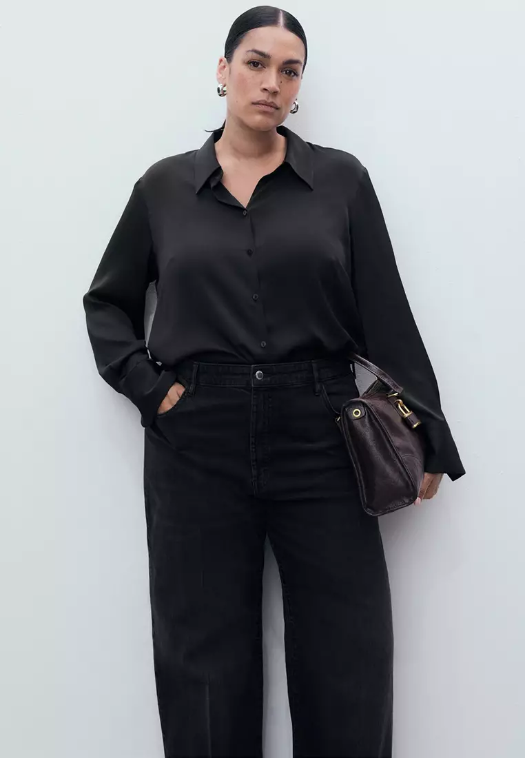 High-Waisted Wide-Leg Jeans