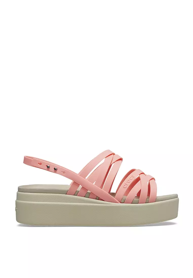 Crocs Brooklyn Strappy Low Wedge Sandals ZALORA