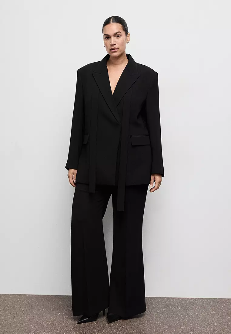 Suit Jacket With Scarf