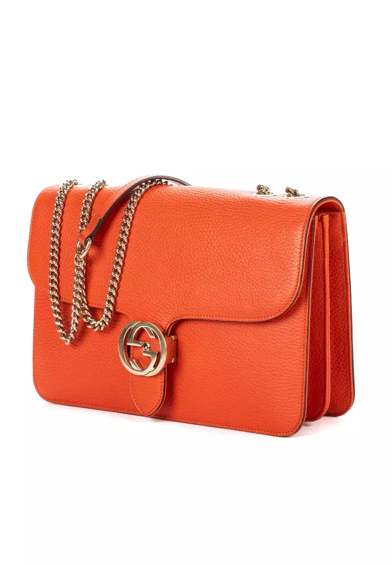 Buy Gucci Pre-Loved Medium Interlocking GG Chain Crossbody 2026