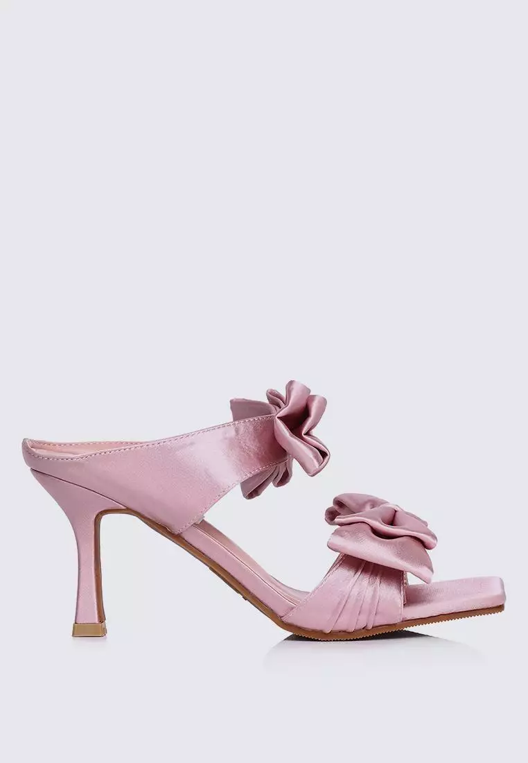 Discount on My Ballerine  shoes - SKU: My Ballerine Sabrina Comfy Heels In Pink