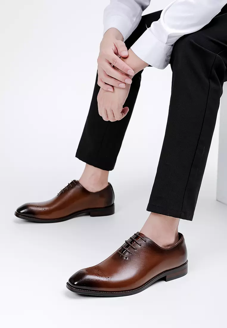 雕花真皮牛津鞋 MK5018-5