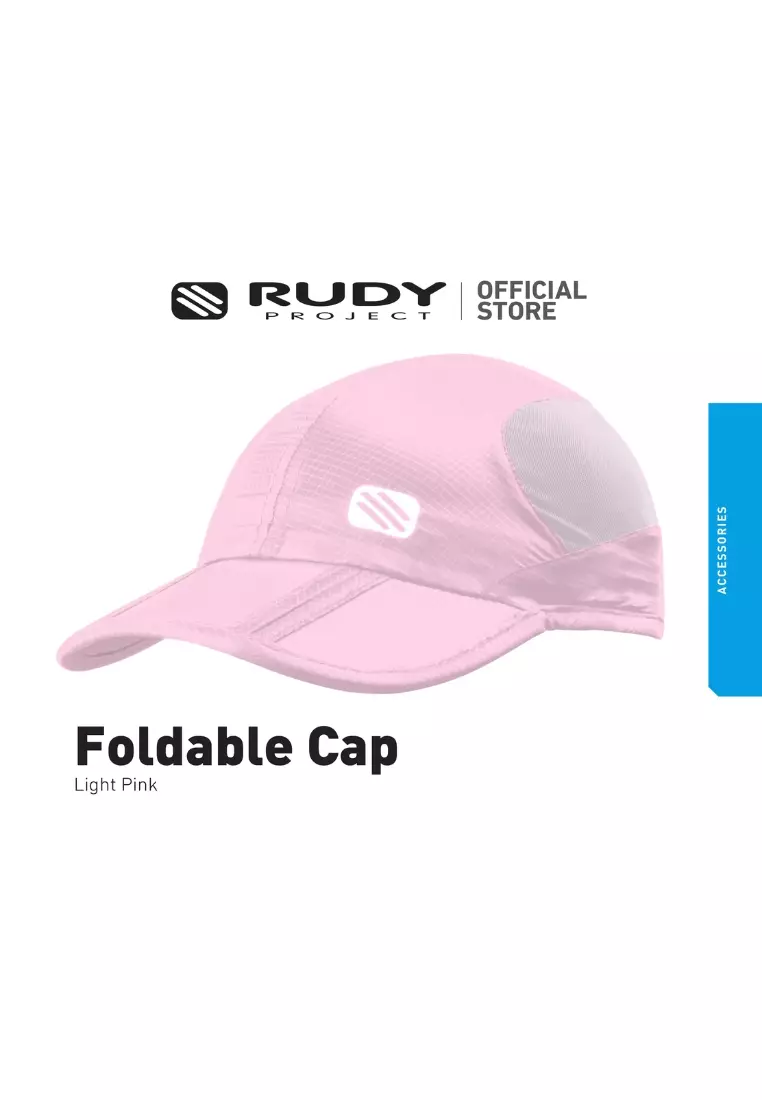 Emblem Logo Foldable Cap – Pink | Packable | Performance
