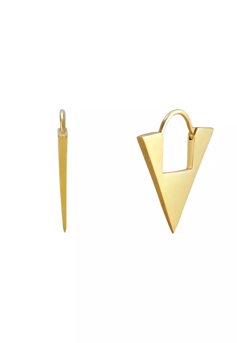 Elli Orecchini A Perno Donna: Geo Basic Con Catena E Tondino, In Argento 925, Design Moderno E Minimal - 2