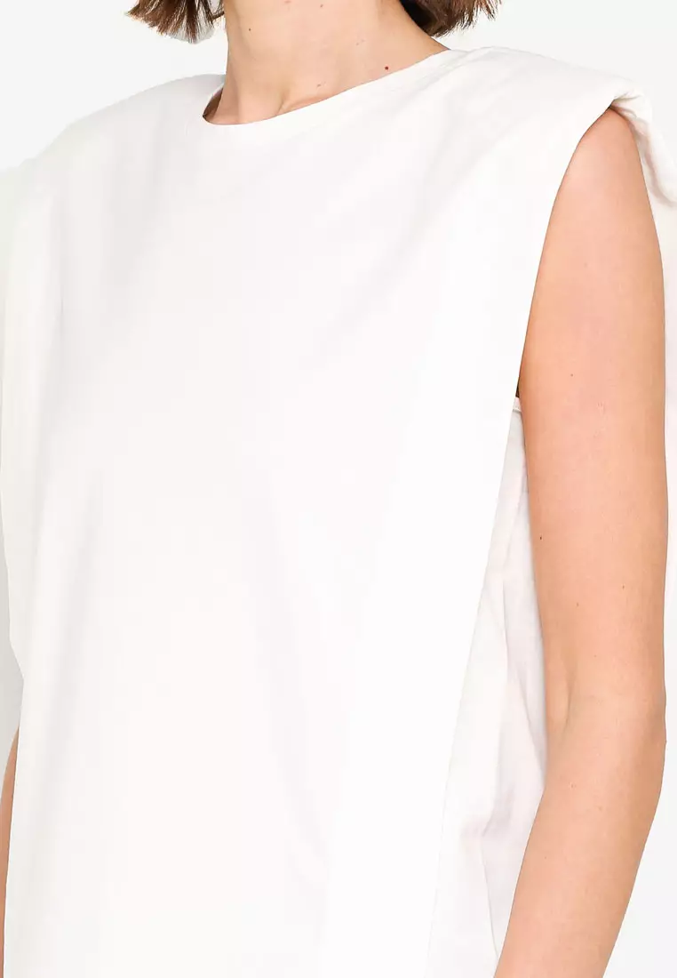 Padded Shoulder Top