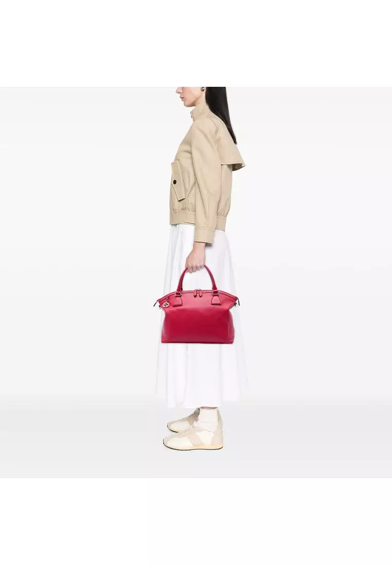 Pre-Loved Gucci Large Dollar Calfskin Gg Charm Dome Satchel