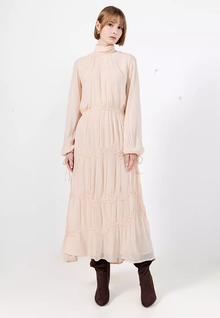 Flowy Dress With Embroidered Details