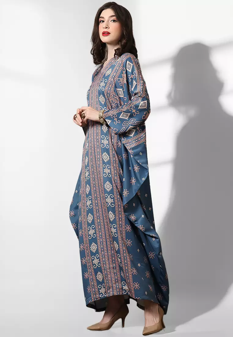 Kanzi Exclusive Long Sleeve Songket Kaftan