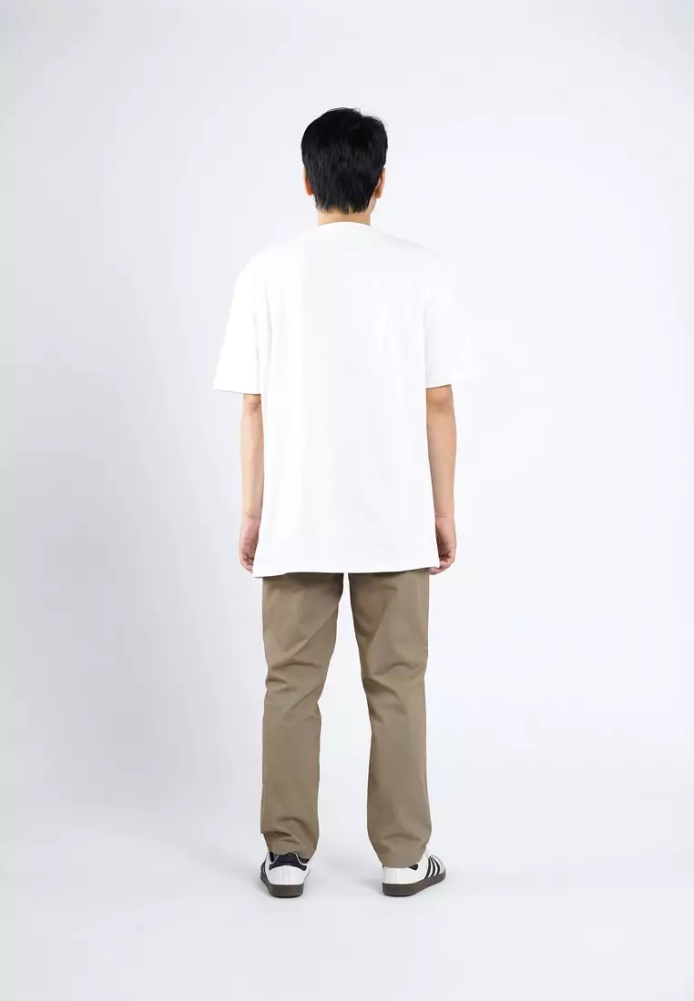 3Second Men's T-Shirt Short Sleeve Regular Fit Cotton Red Block OL-C280525