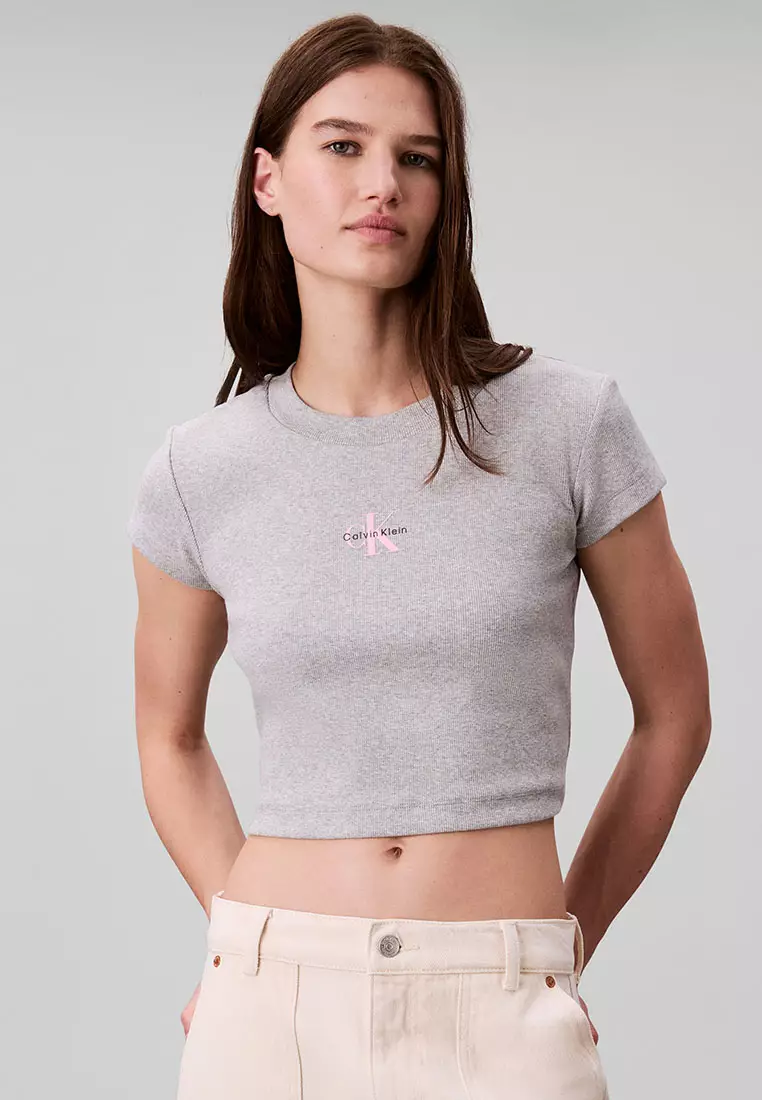 Buy Calvin Klein Monogram Baby Tee - Calvin Klein Jeans 2026