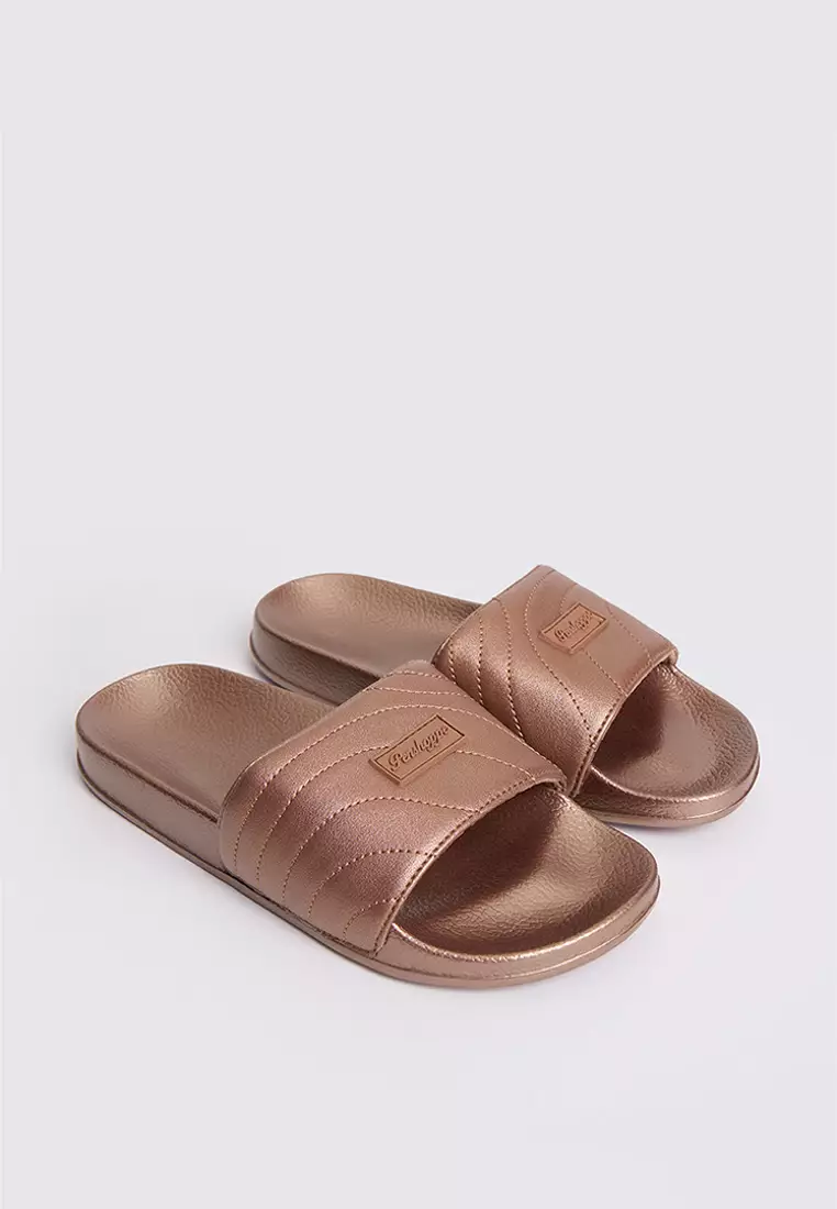 Penshoppe Women's Padded Leather Band Slides