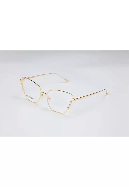 Perla (OP232-Gold) Luxury Anti-Radiation/Computer Eyeglasses from London for Women
