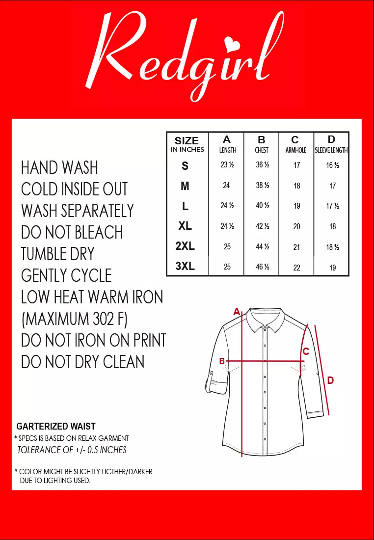 Bold Twill 3/4 Sleeves Collared Blouse