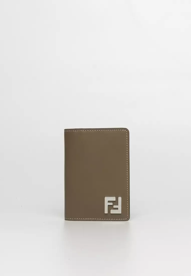 Fendi leather hot sale card holder