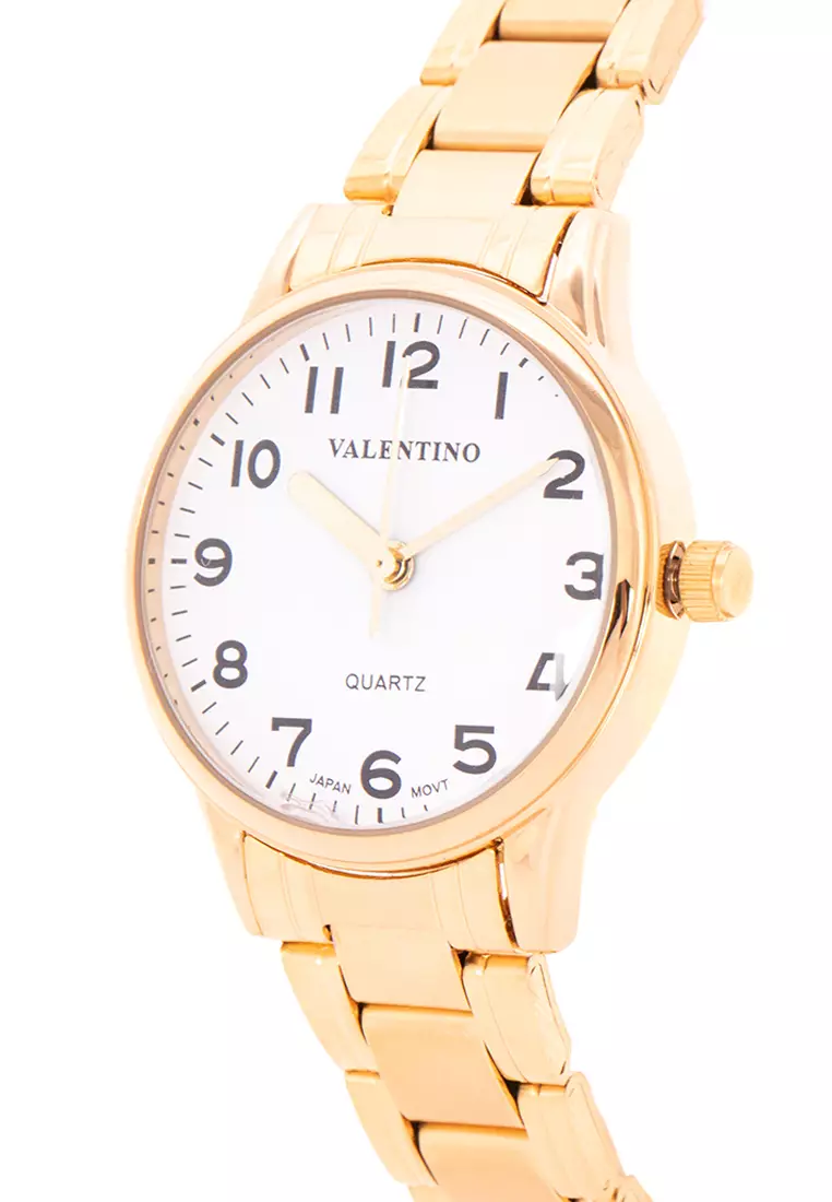 Analog Watch 20122230-Gld - Wht Dial