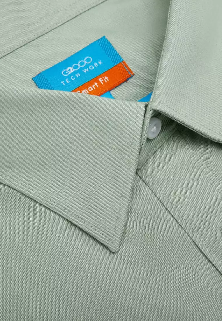 Non-Iron Cotton Stretch Smart Fit Oxford Shirt