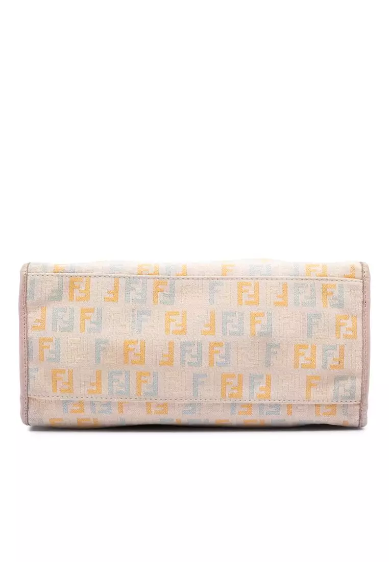 Pre-Loved Fendi Small Multicolore Zucchino Tote