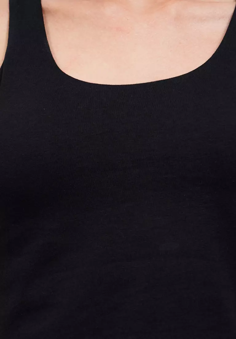 Fitted Tank Top with Bra Pads