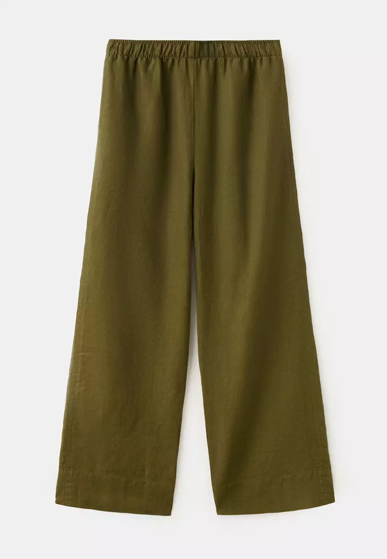 Straight Linen Trousers