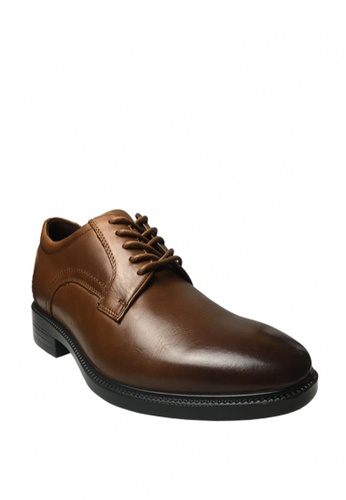 SETOSA brown Derby Shoes 5B12BSH7196880GS_1