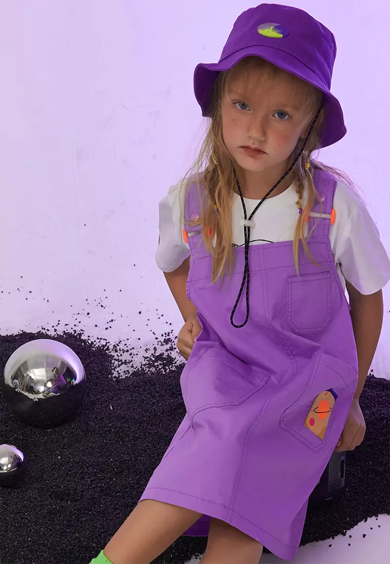 Suspender Dress With Front Pockets