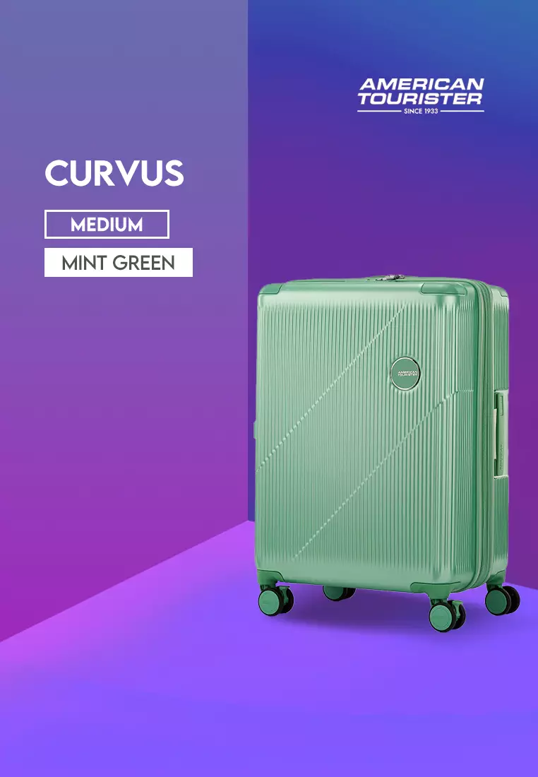 American Tourister Koper Hardcase Curvus Medium 24 Inch TSA - Mint Green