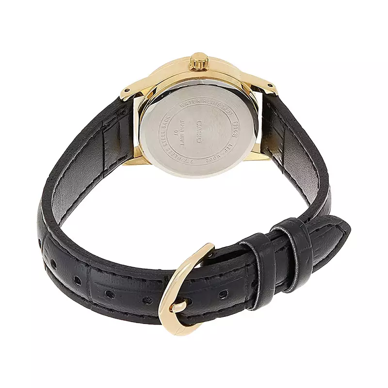 Jam Tangan Wanita Analog Casio Standard LTP-V002GL-7B2UDF LTPV002 LTP-V002G White Dial Leather Band