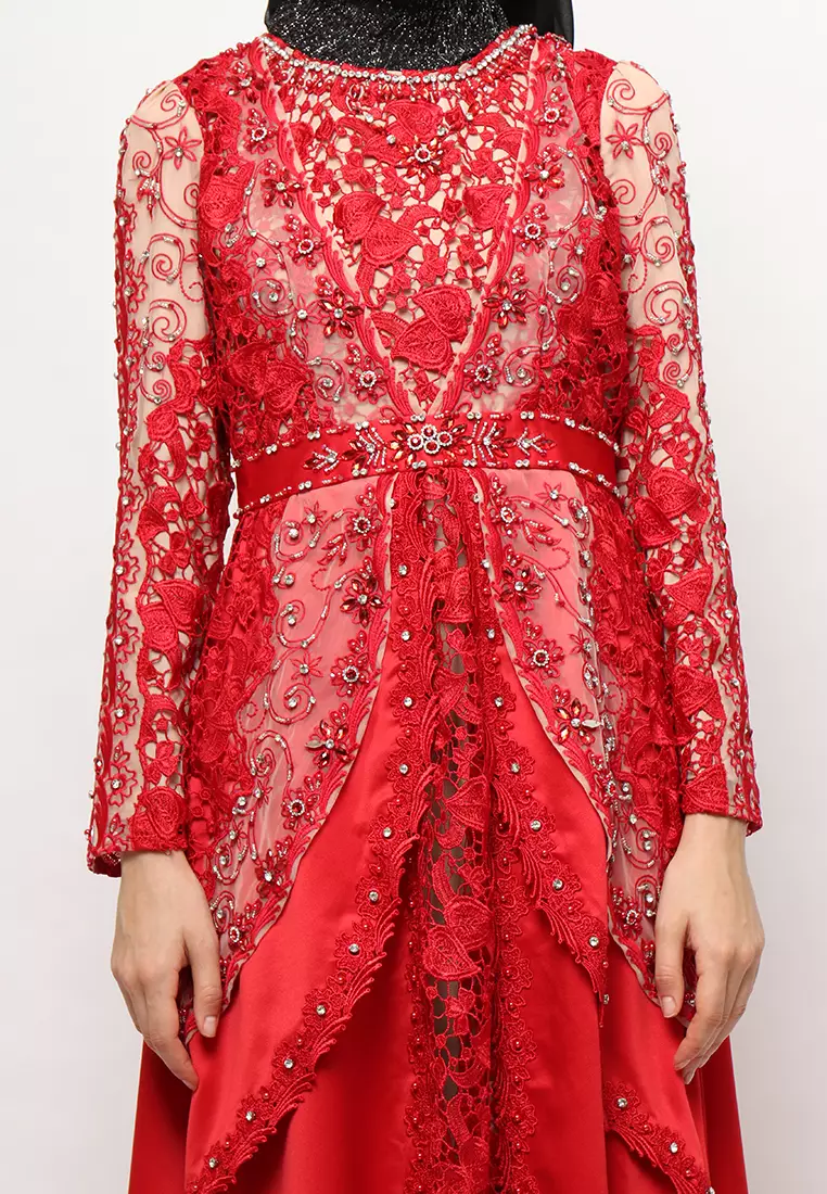 Bibiq Gamis Brokat Satin