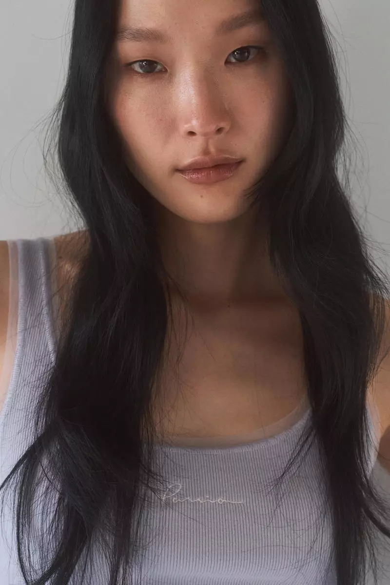 Mesh-trimmed vest top