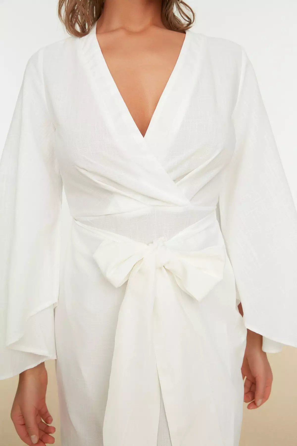 White linen discount party dress