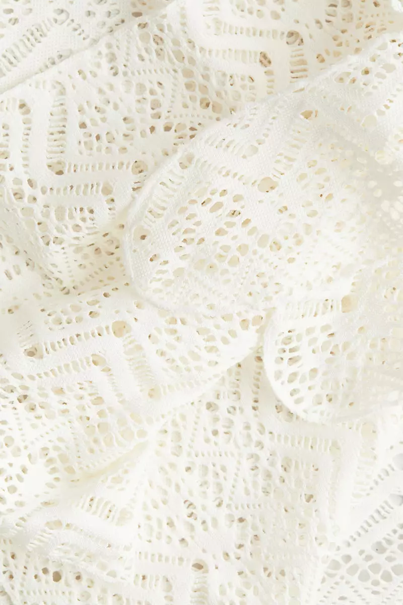 3-piece crochet-look swim set