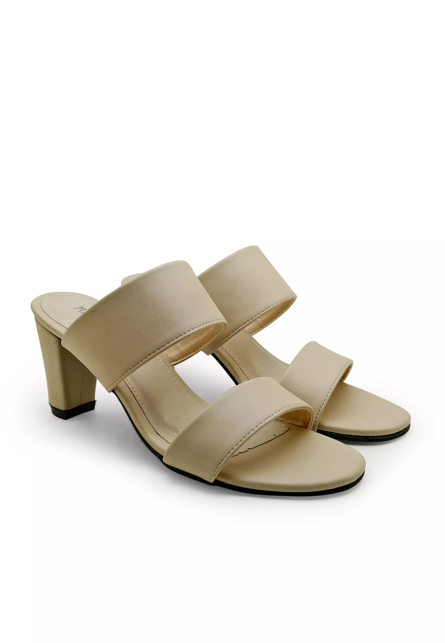 Olivia Sandal Double Strap Wanita Hak 7 cm