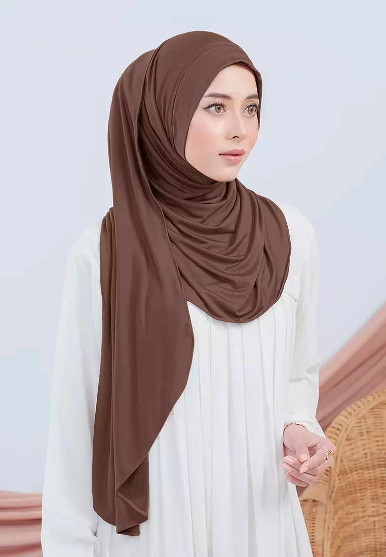HIJAB INSTAN FAYZA - DARK BROWN