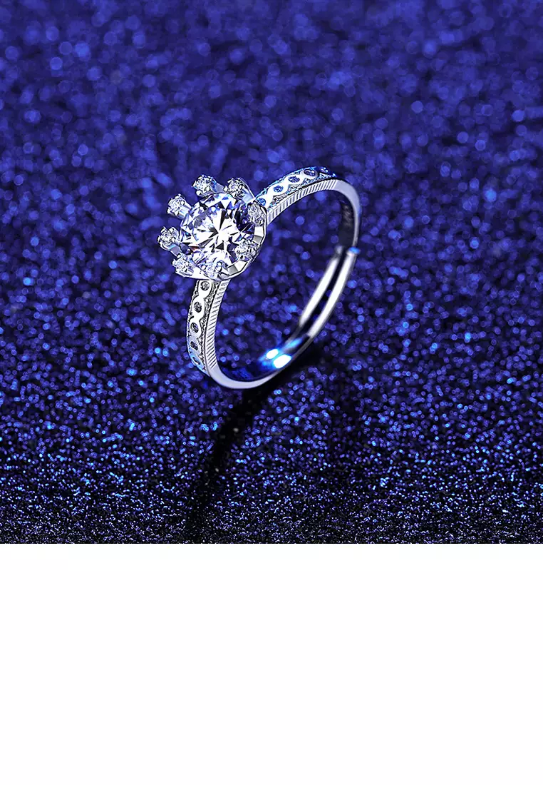 Adjustable cubic hotsell zirconia rings