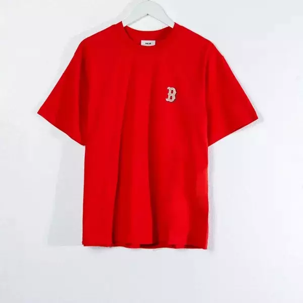 Kaos MLB B RED SOX SQUARE SNAKE BACK GOLD RED Tshirt 100% ORIGINAL