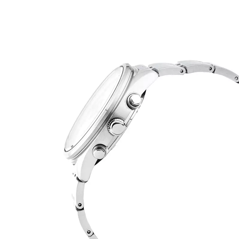 Jam Tangan Pria Seiko Chronograph SSB429P1 Reverse Panda Dual Tone Dial Stainless Steel Strap