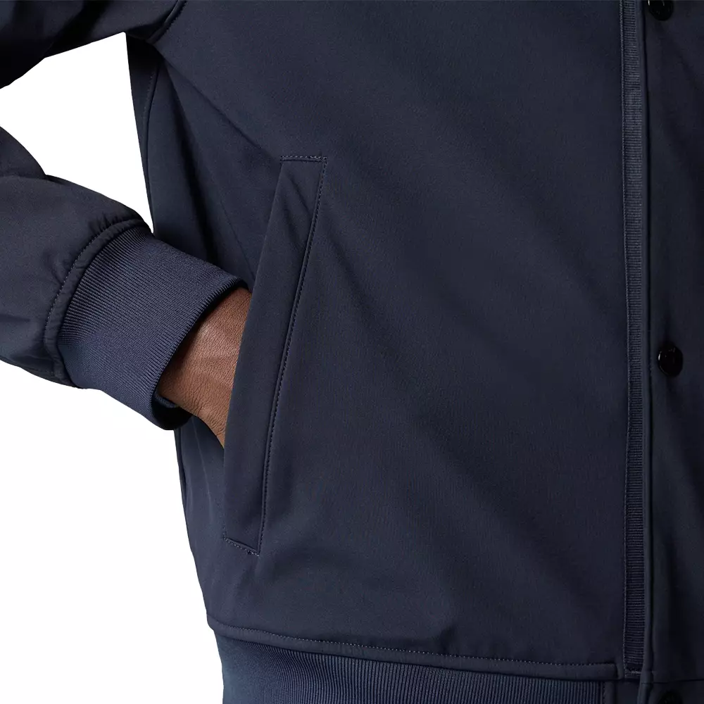 4100118 Light Soft Shell-R E.Dye Technology In Recycled Polyester Hooded Jacket Navy Blue