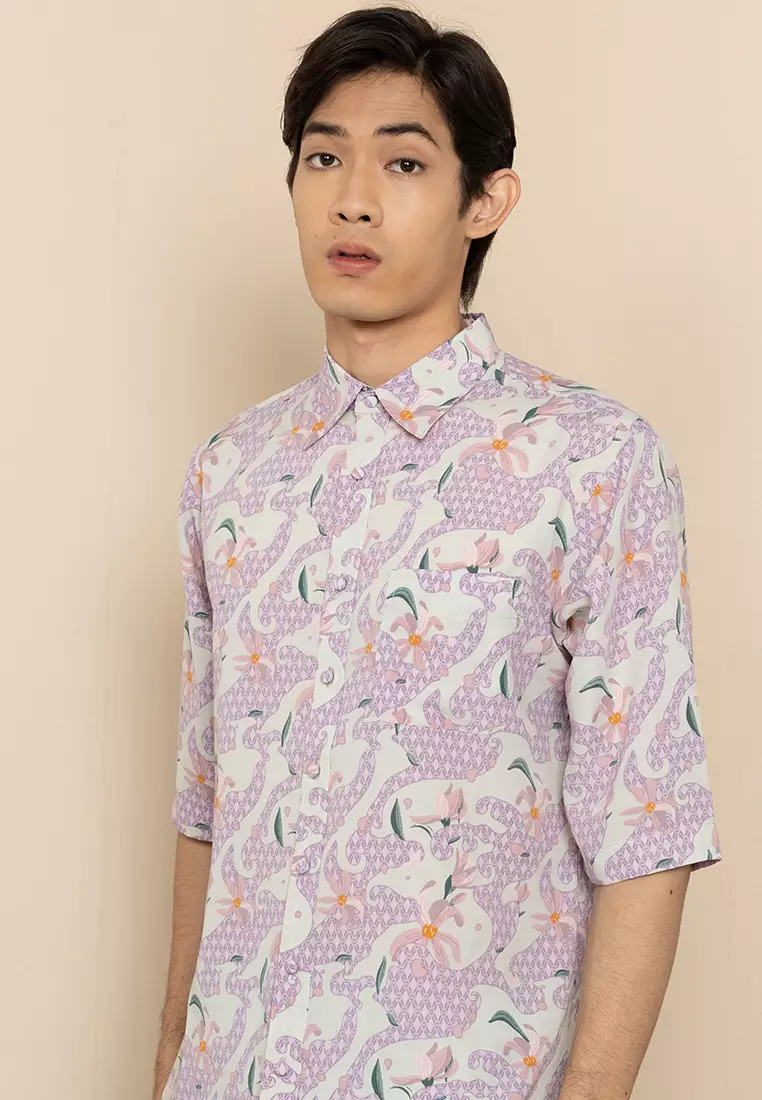 Buy Lubna Homme Batik Shirt Top Online | ZALORA Malaysia