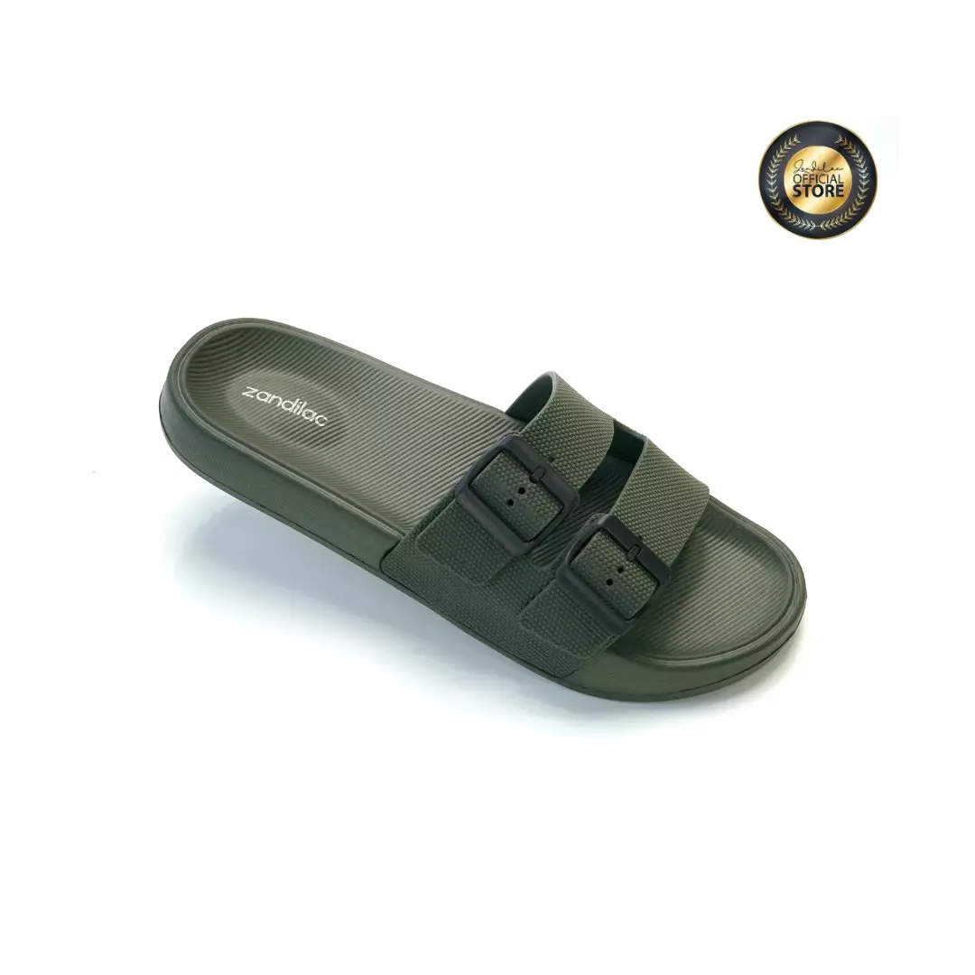 ZANDILAC - SANDAL LAKI DEWASA CH122241LD - HIJAU CYPRESS full karet