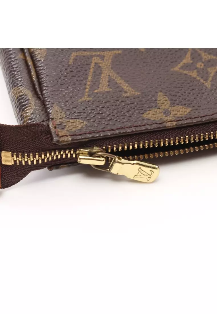 LV LV Unisex Félicie Strap & Go Pochette Monogram Coated Canvas-Brown in  2023