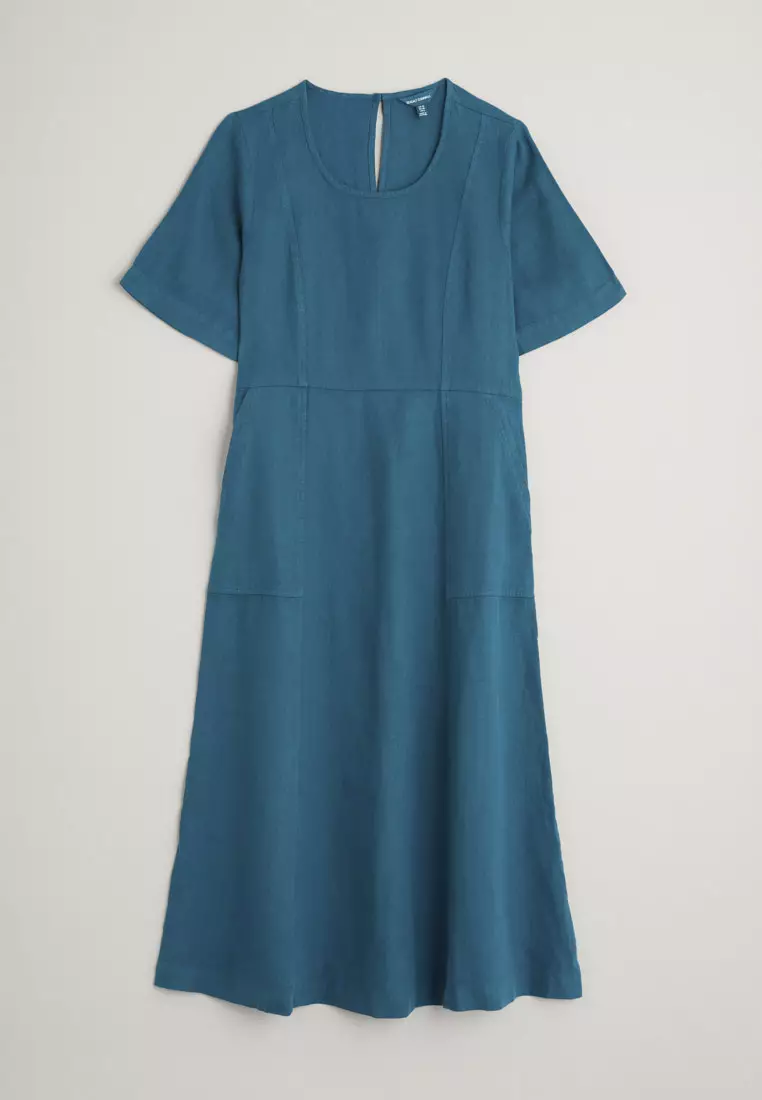 Buy Seasalt Cornwall Seasalt Cornwall Teal Grass Wave Dress 2025 Online ...