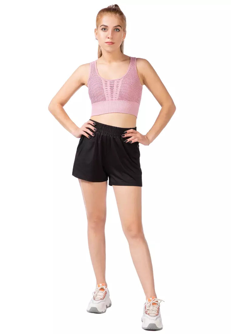 Active Workout Mesh Top in Pink