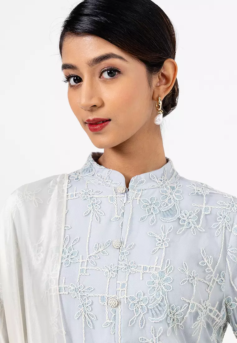 AMELIA LOOSE KEBARUNG SET WITH SHAWL