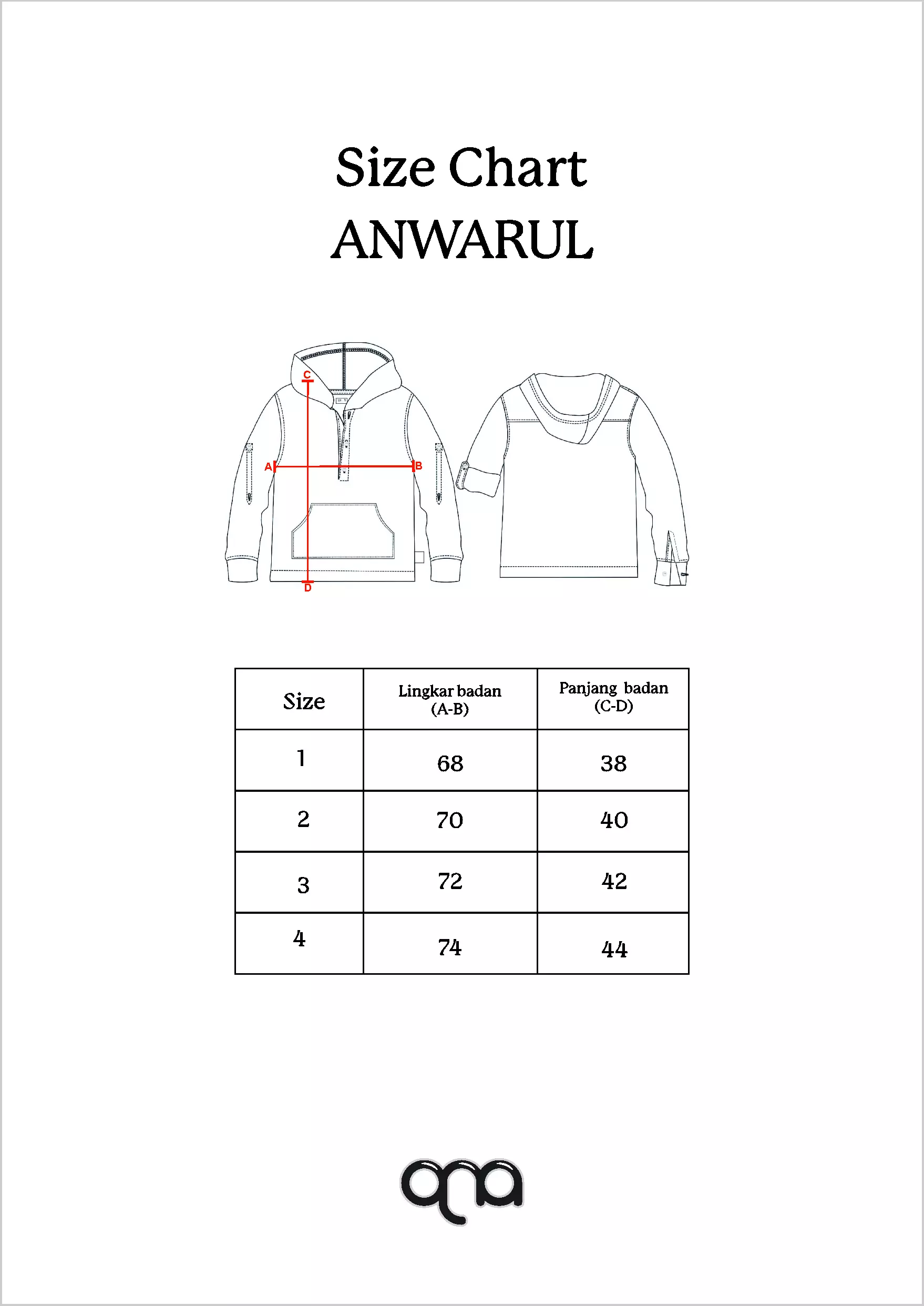 Qna Boy Anwarul Jaket Katun Panjang Anak Coklat Motif Kotak