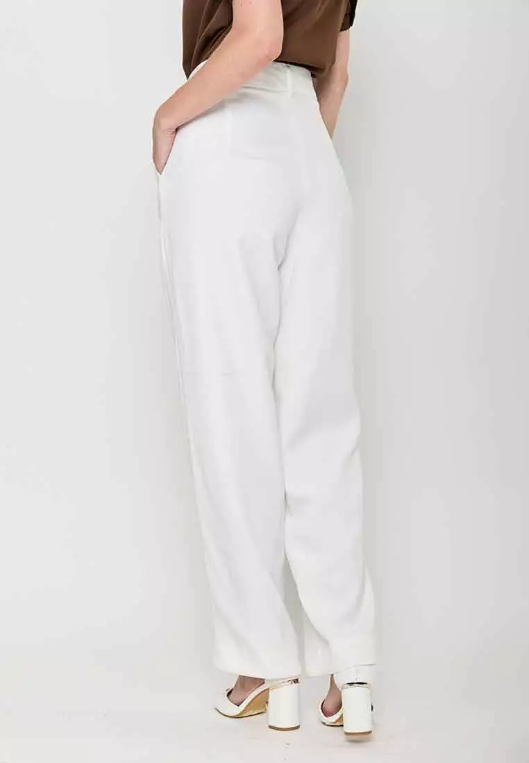 Eliza Jane Relaxed Fit Pants with Belt Loop