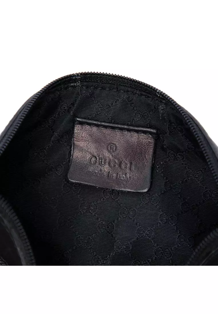 Pre-Loved Gucci Denim Web Shoulder Bag