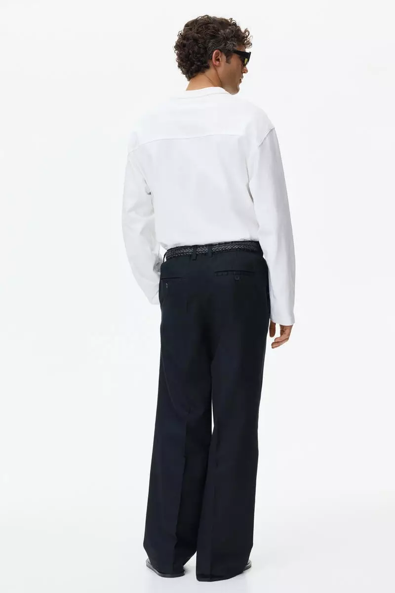 Loose Fit Linen-blend trousers